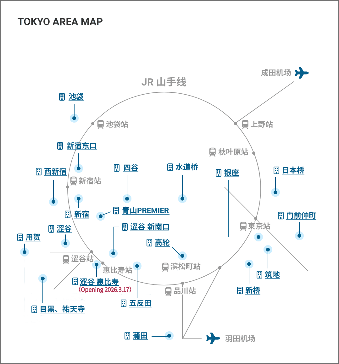 Tokyo Area Map